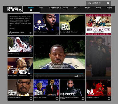 BET site media player
