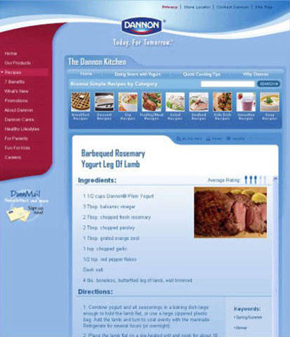 Dannon Kitchen site