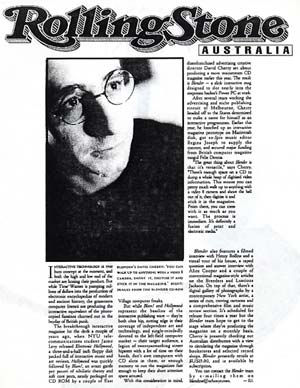 Rolling Stone interview